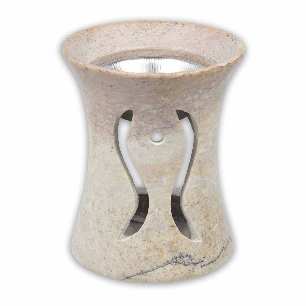 Kunst Und Magie Räucherstövchen Räuchergefäß Flammen Engel Räucherschale mit Sieb aus Speckstein 10cm VIP-Rabatte