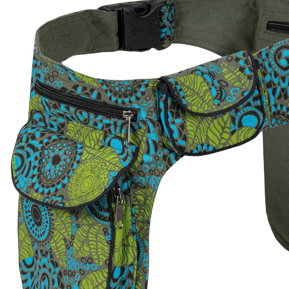 Kunst Und Magie Doppel Bauchtasche Sidebag Gürteltasche Festivaltasche Hippie Goa Hüfttasche Hipbag Günstiger Verkauf