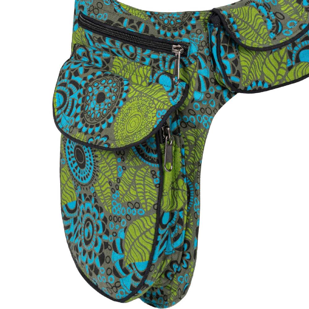 Kunst Und Magie Doppel Bauchtasche Sidebag Gürteltasche Festivaltasche Hippie Goa Hüfttasche Hipbag Günstiger Verkauf