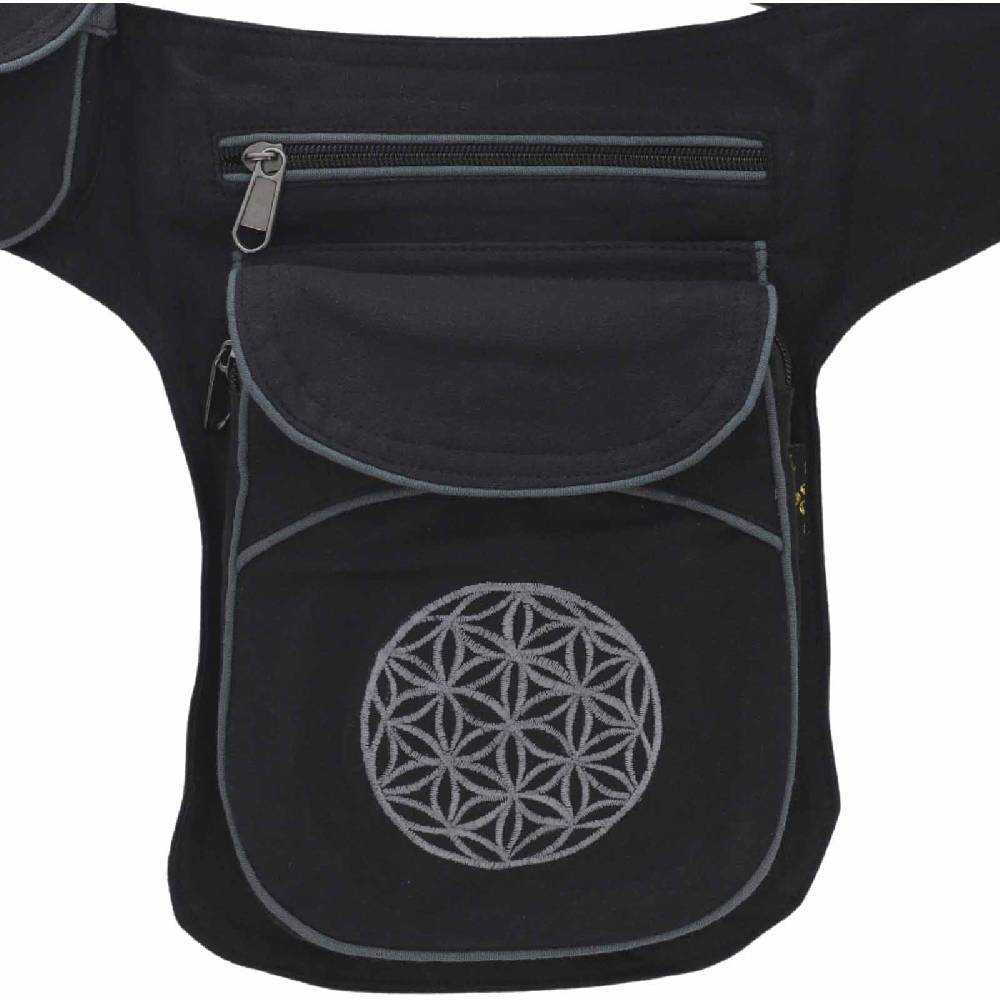 Kunst Und Magie Hüfttasche Bauchtasche Gürteltasche Bauchgurt Festivaltasche Blume des Lebens Großer Ausverkauf