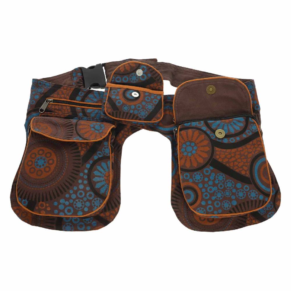 Kunst Und Magie Doppel Bauchtasche Sidebag Gürteltasche Festivaltasche Hippie Goa Hüfttasche Hipbag Flash Sale