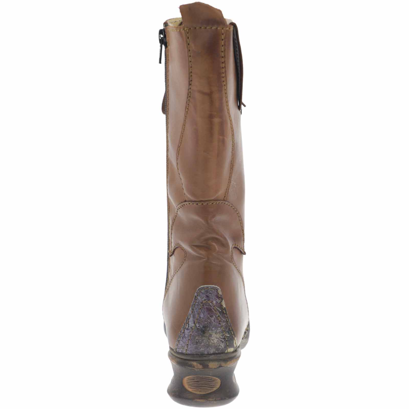 Kunst Und Magie Rovers Brauner Damen Stiefel mit Ziernähten 42015 Crust Costa Brauner Damen Boho Weihnachtsangebot