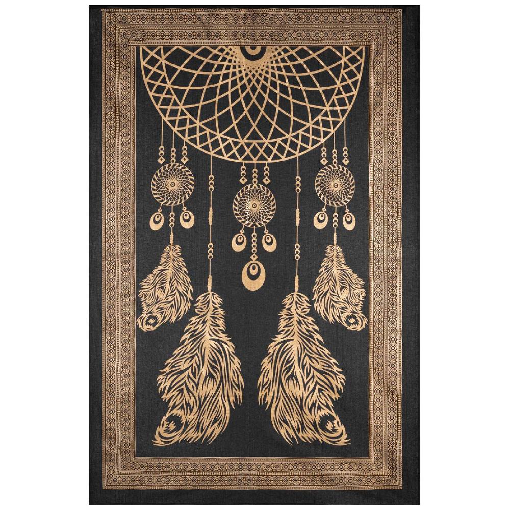 Kunst Und Magie Kunst und Magie Tagesdecke Wandbehang Deko Tuch Dreamcatcher Traumfänger ca. 200 x135cm Letzte 3 Tage