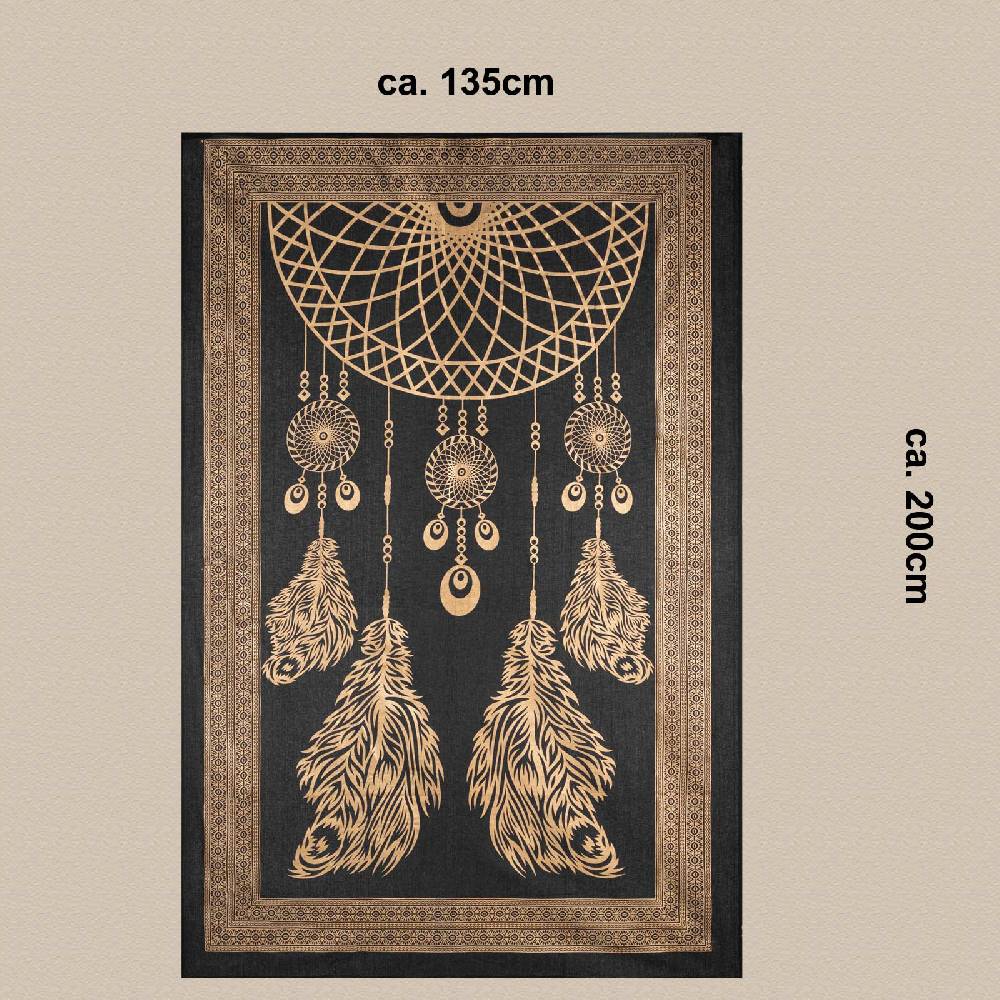 Kunst Und Magie Kunst und Magie Tagesdecke Wandbehang Deko Tuch Dreamcatcher Traumfänger ca. 200 x135cm Letzte 3 Tage