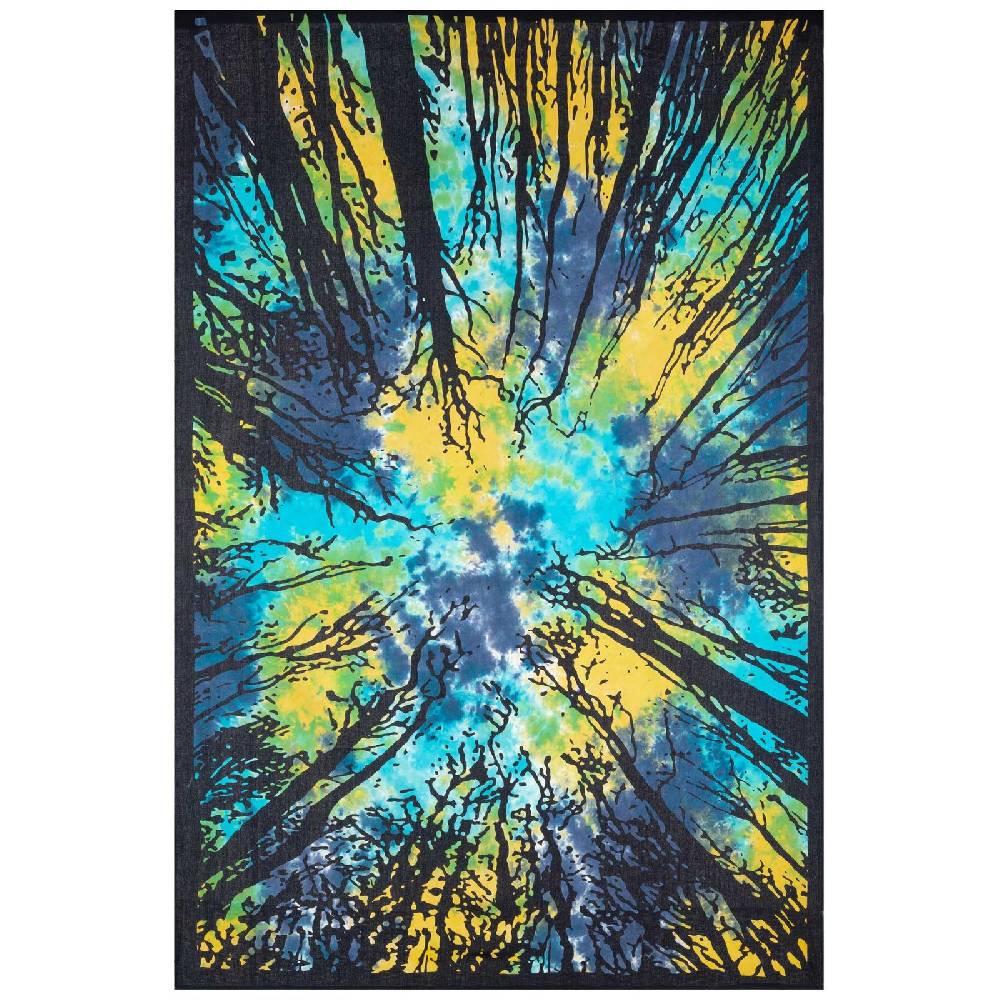 Kunst Und Magie Tagesdecke Wandbehang Deko Tuch Wald Bäume Zauberwald ca 135 x 200cm Bis zu 50% Rabatt