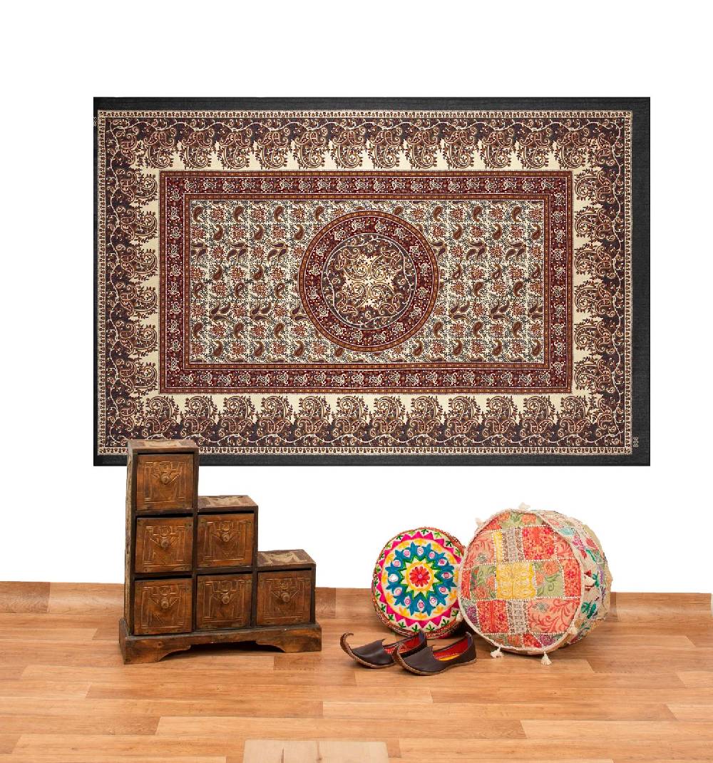 Kunst Und Magie Kunst und Magie Tagesdecke Wandbehang Deko Tuch Elefant Mandala ca 135 x 200cm Bis zu 60% Rabatt