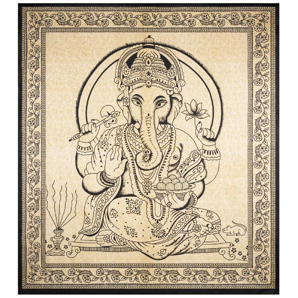 Kunst Und Magie Ganesha Dekotuch Große Tagesdecke Wandbehang Tuch Goa ca. 200 x 225 cm Bis zu 65% Rabatt