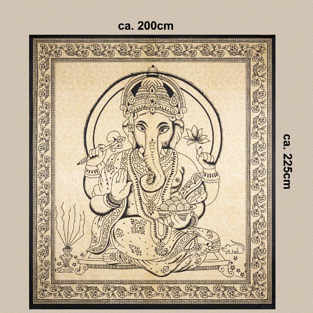 Kunst Und Magie Ganesha Dekotuch Große Tagesdecke Wandbehang Tuch Goa ca. 200 x 225 cm Bis zu 65% Rabatt