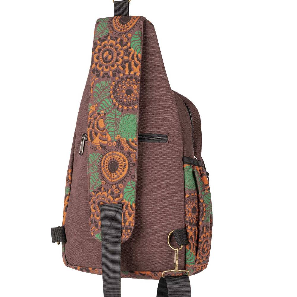 Kunst Und Magie Kunst und Magie Sling Bag Schultertasche Hippie Goa Bodybag crossbody Rucksack Bunt M Kostenloser Versand international