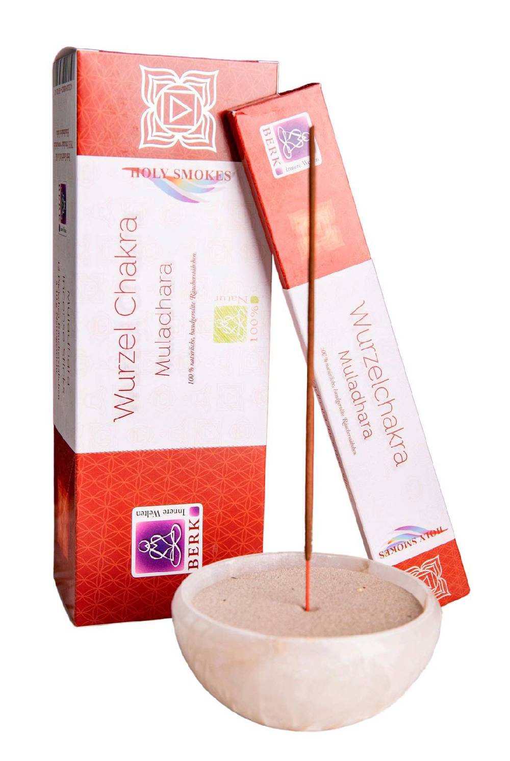 Kunst Und Magie 12er Großpackung Wurzel-Chakra Muladhara Räucherstäbchen - Holy Smokes Chakra Duftstäbchen Auslauf