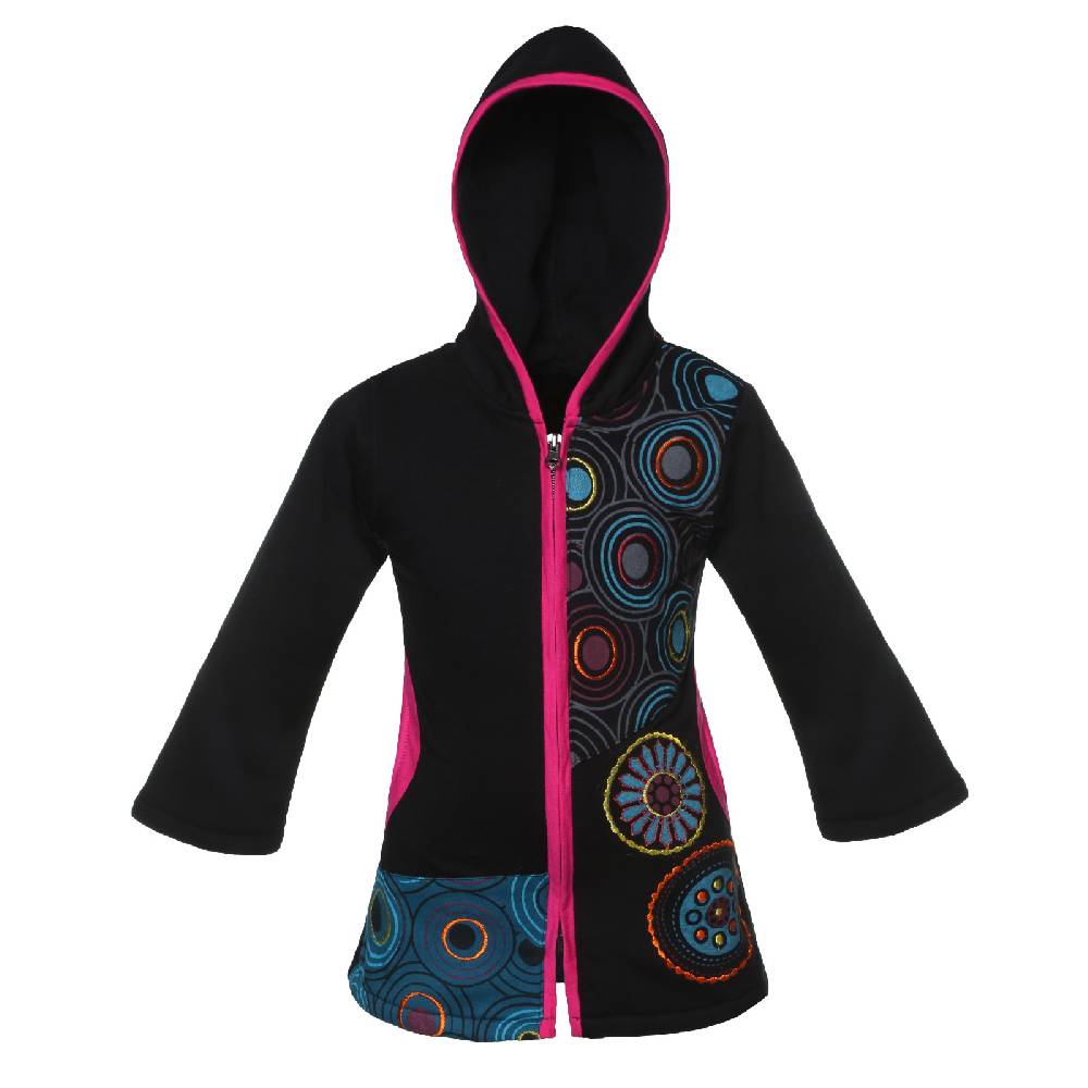 Kunst Und Magie Kunst & Magie Bunte Kinder Hippiejacke mit Zipfelkapuze Online Shopping