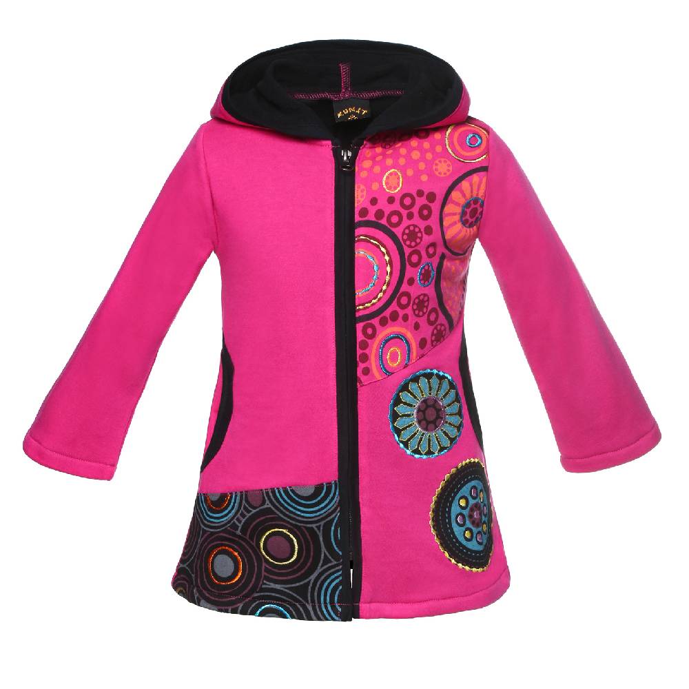 Kunst Und Magie Kunst & Magie Bunte Kinder Hippiejacke mit Zipfelkapuze Online Shopping