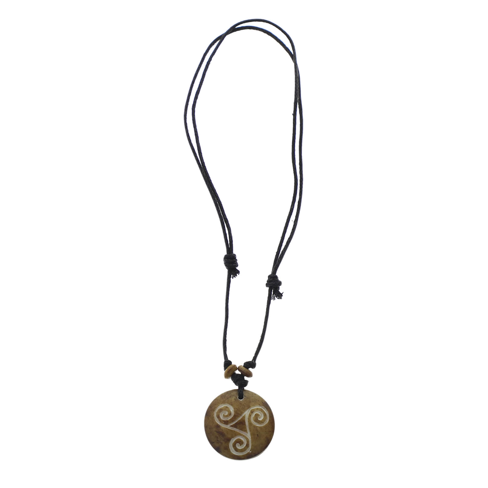 Kunst Und Magie Keltisches Triskele Dreifalt Amulett Braun Mittelalter Celtic Zeitlich begrenztes Angebot