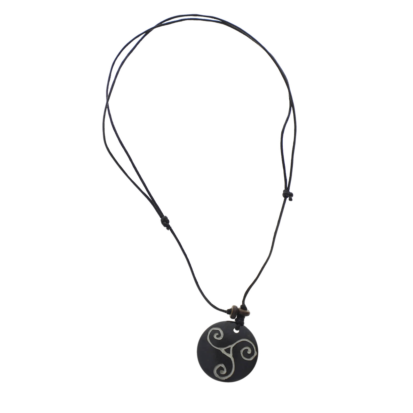 Kunst Und Magie Keltisches Triskele Dreifalt Amulett schwarz Mittelalter Celtic Exklusive Angebote