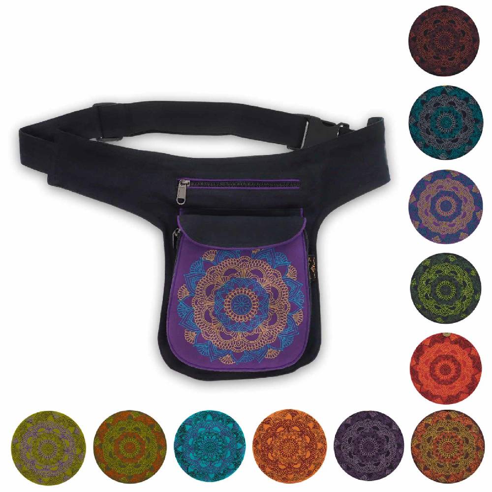 Kunst Und Magie KUNST UND MAGIE Bauchtasche Hüfttasche Mandala Gürteltasche Festivaltasche Sidebag VIP-Rabatte