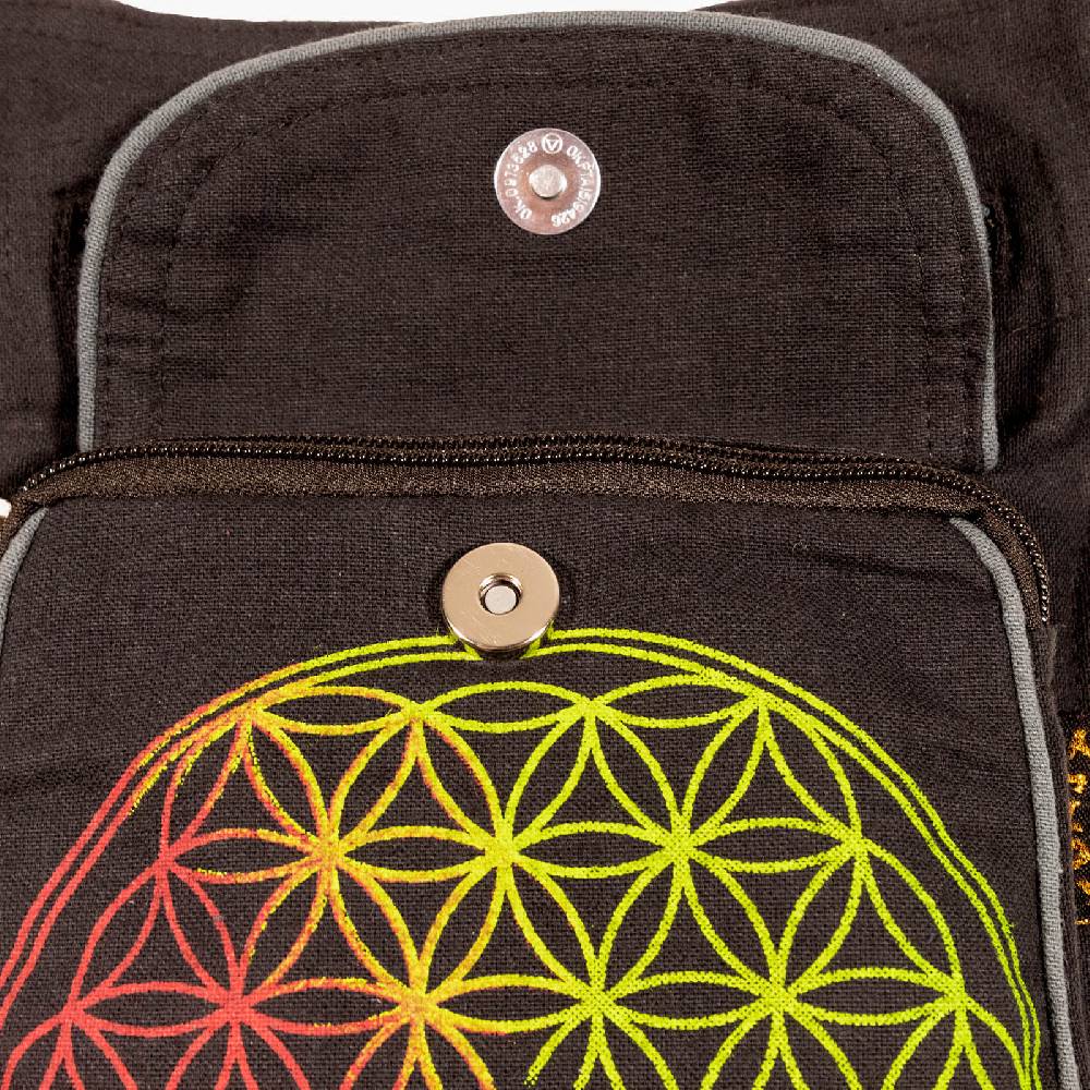 Kunst Und Magie KUNST UND MAGIE Bauchtasche Blume des Lebens Gürteltasche Festivaltasche Sidebag Neueste Stile