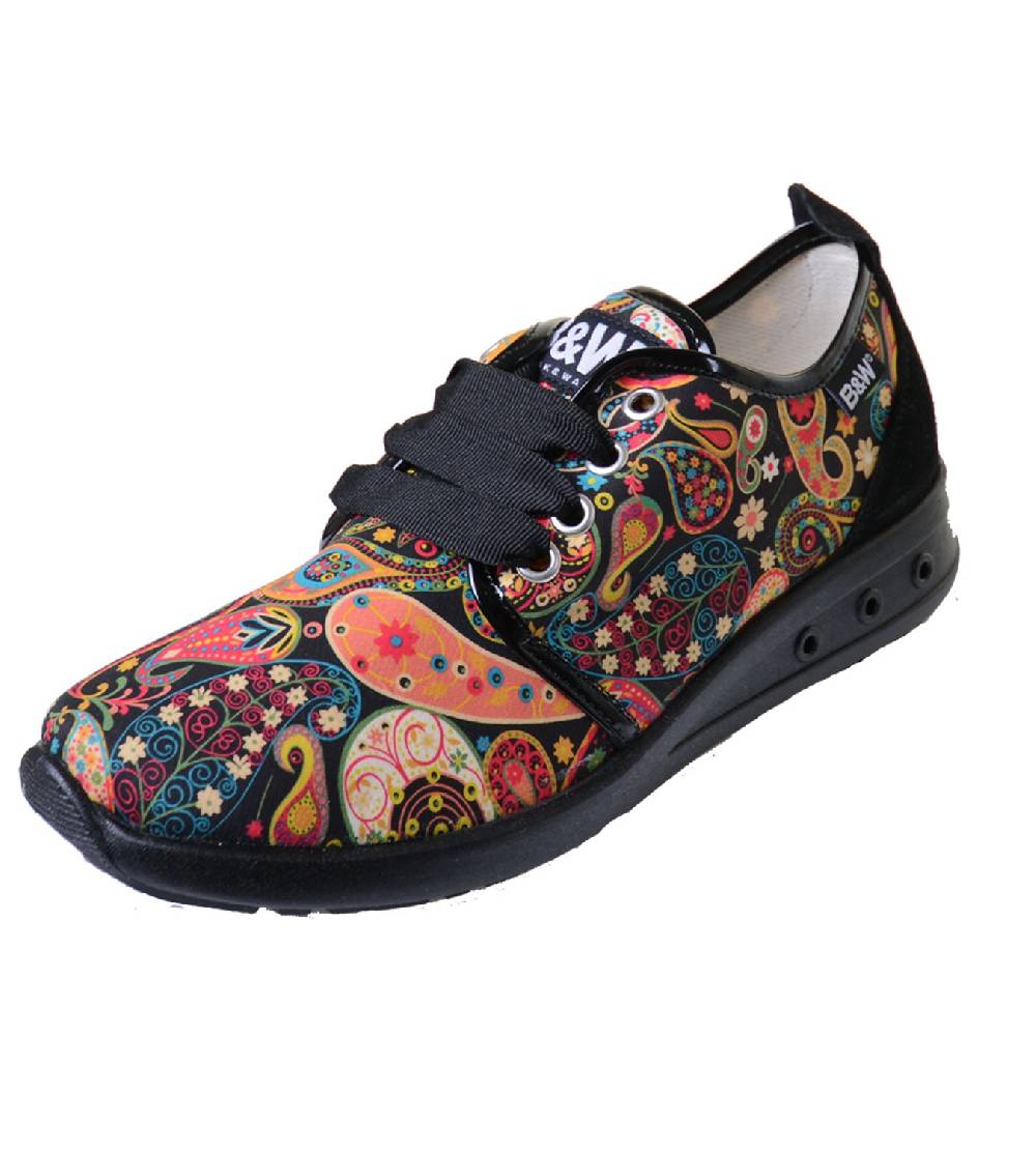 Kunst Und Magie Break & Walk Sneaker mit Paisley Muster B&W Schuhe Nur noch ein Tag übrig
