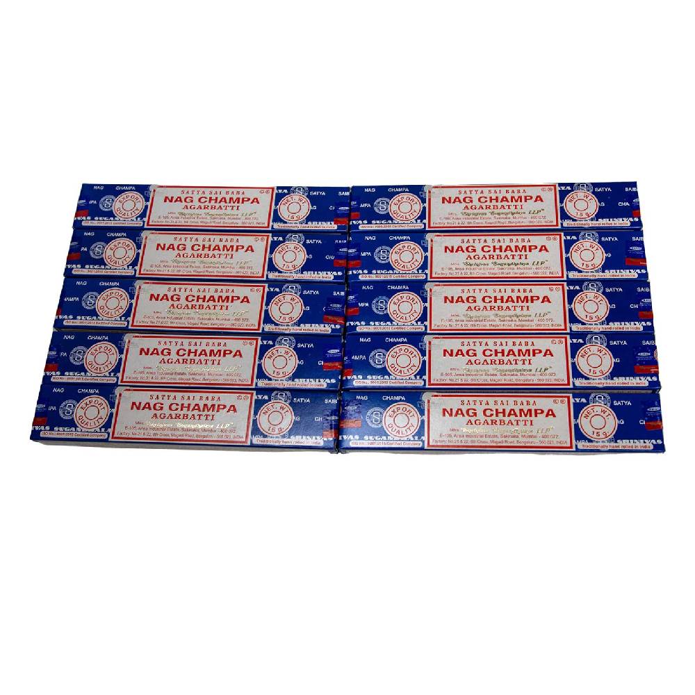 Kunst Und Magie Satya Sai Baba Nag Champa Räucherstäbchen 10er Großpackung 10x Angebote