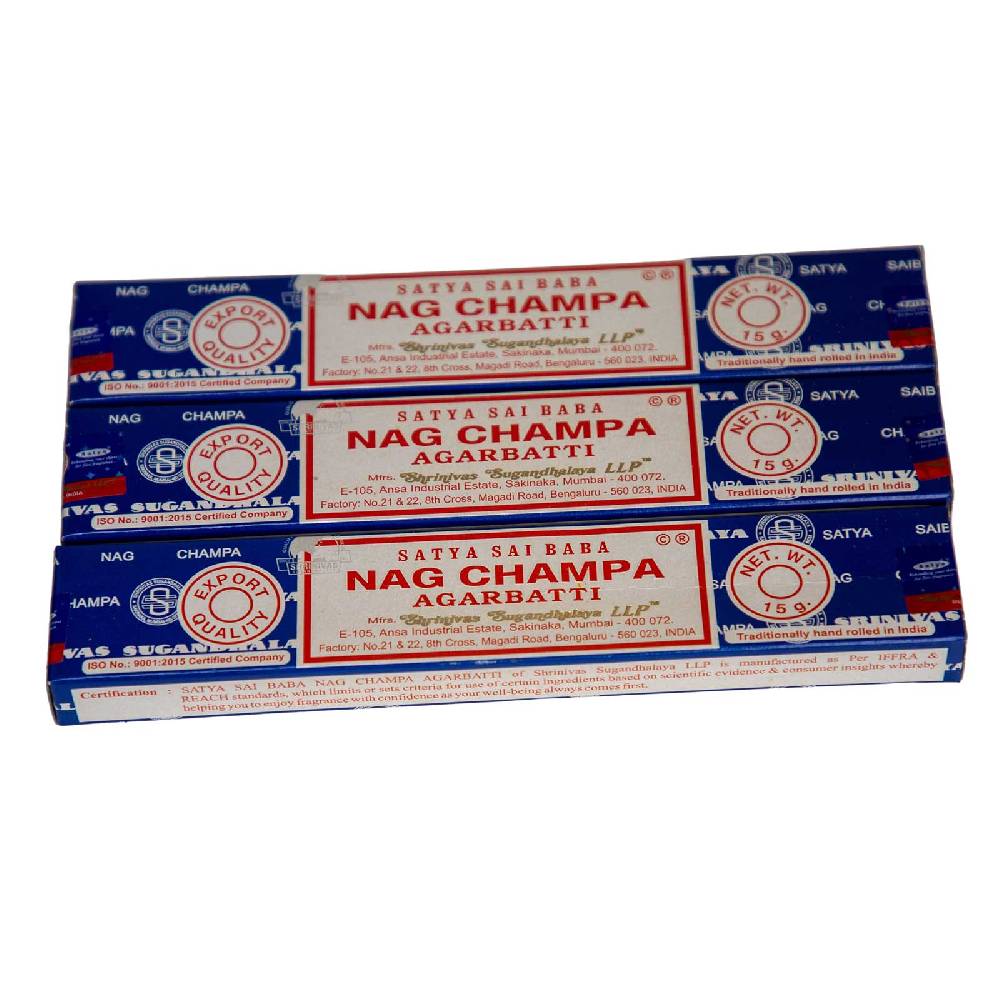 Kunst Und Magie Satya Sai Baba Nag Champa Räucherstäbchen 10er Großpackung 10x Angebote