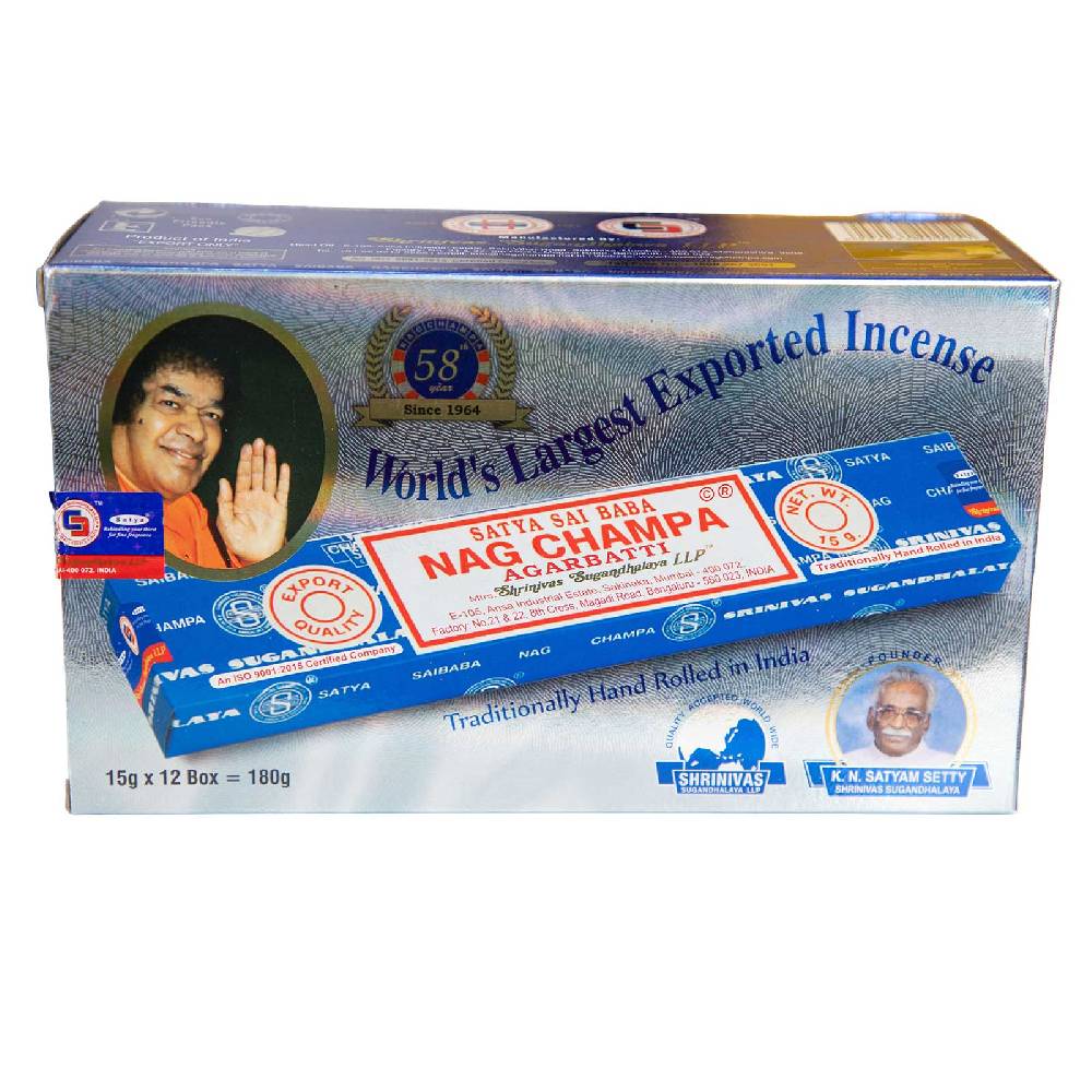 Kunst Und Magie Satya Sai Baba Nag Champa Räucherstäbchen 10er Großpackung 10x Angebote
