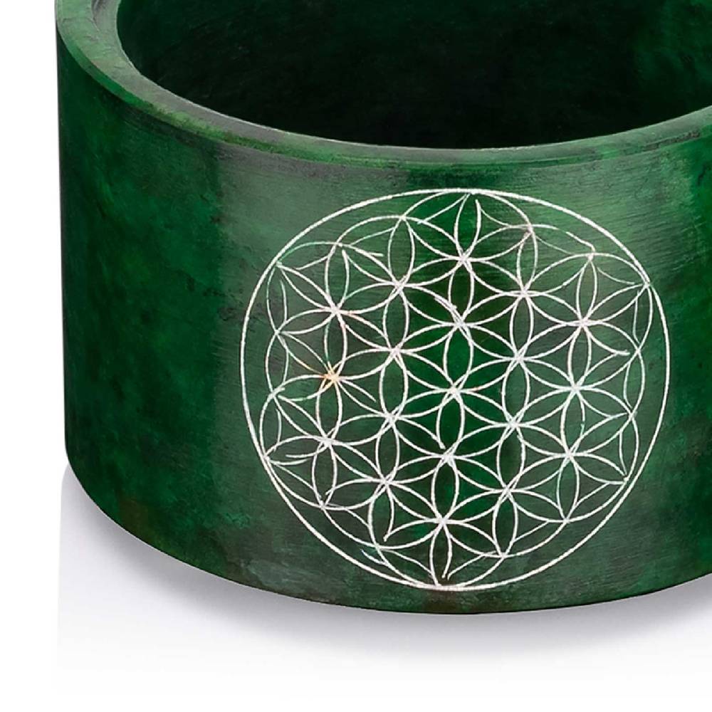 Kunst Und Magie Räucherstövchen mit Sieb Räucherschale Räuchergefäß Speckstein 10cm Räucherlampe Weihrauchbrenner Sonderangebot