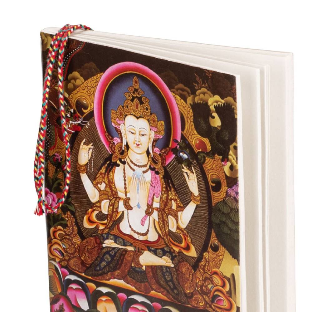 Kunst Und Magie Tagebuch Tara Buddha Tibet Poesiealbum handgefertigt Baumwollpapier- Notizbuch Indien Buch 13x18cm Nachhaltig Großer Ausverkauf