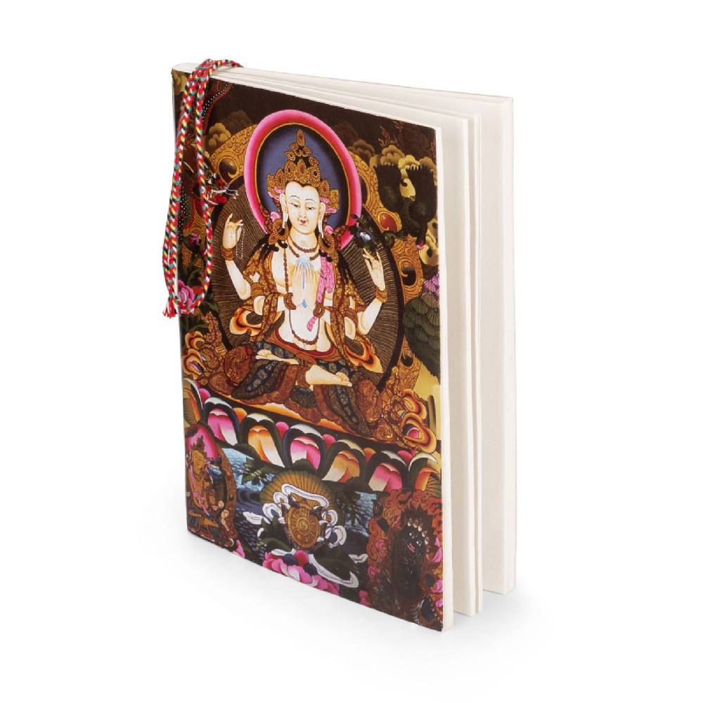Kunst Und Magie Mini Tagebuch Tara Buddha Tibet Poesiealbum handgefertigt Baumwollpapier- Notizbuch Indien Buch 9x12cm Nachhaltig