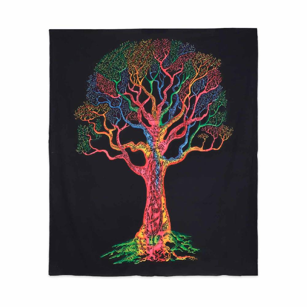 Kunst Und Magie Kunst und Magie Wandbehang Poster Dekotuch Tuch Wandteppich bunter Baum Poster ca 105 x 73 cm Osterangebot