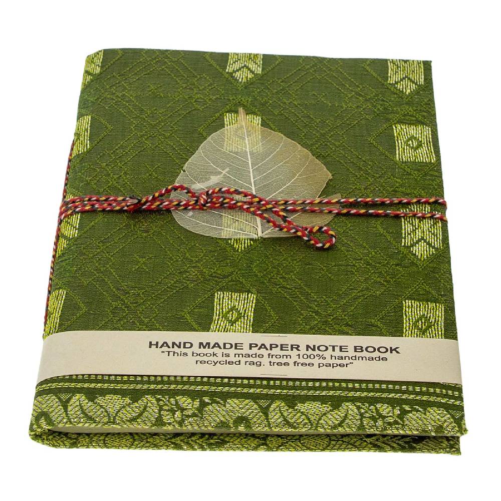 Kunst Und Magie Tagebuch Poesiealbum handgefertigt Sari Baumwollpapier- Notizbuch Indien Buch 8x12cm Nachhaltig Jubiläumsangebot
