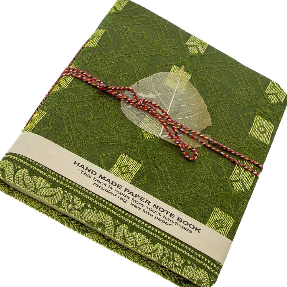 Kunst Und Magie Tagebuch Poesiealbum handgefertigt Sari Baumwollpapier- Notizbuch Indien Buch 8x12cm Nachhaltig Jubiläumsangebot