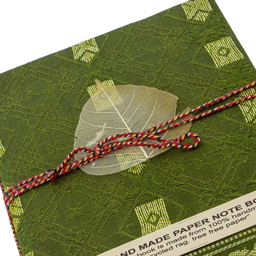Kunst Und Magie Tagebuch Poesiealbum handgefertigt Sari Baumwollpapier- Notizbuch 10x15cm Nachhaltig Heißer Verkauf