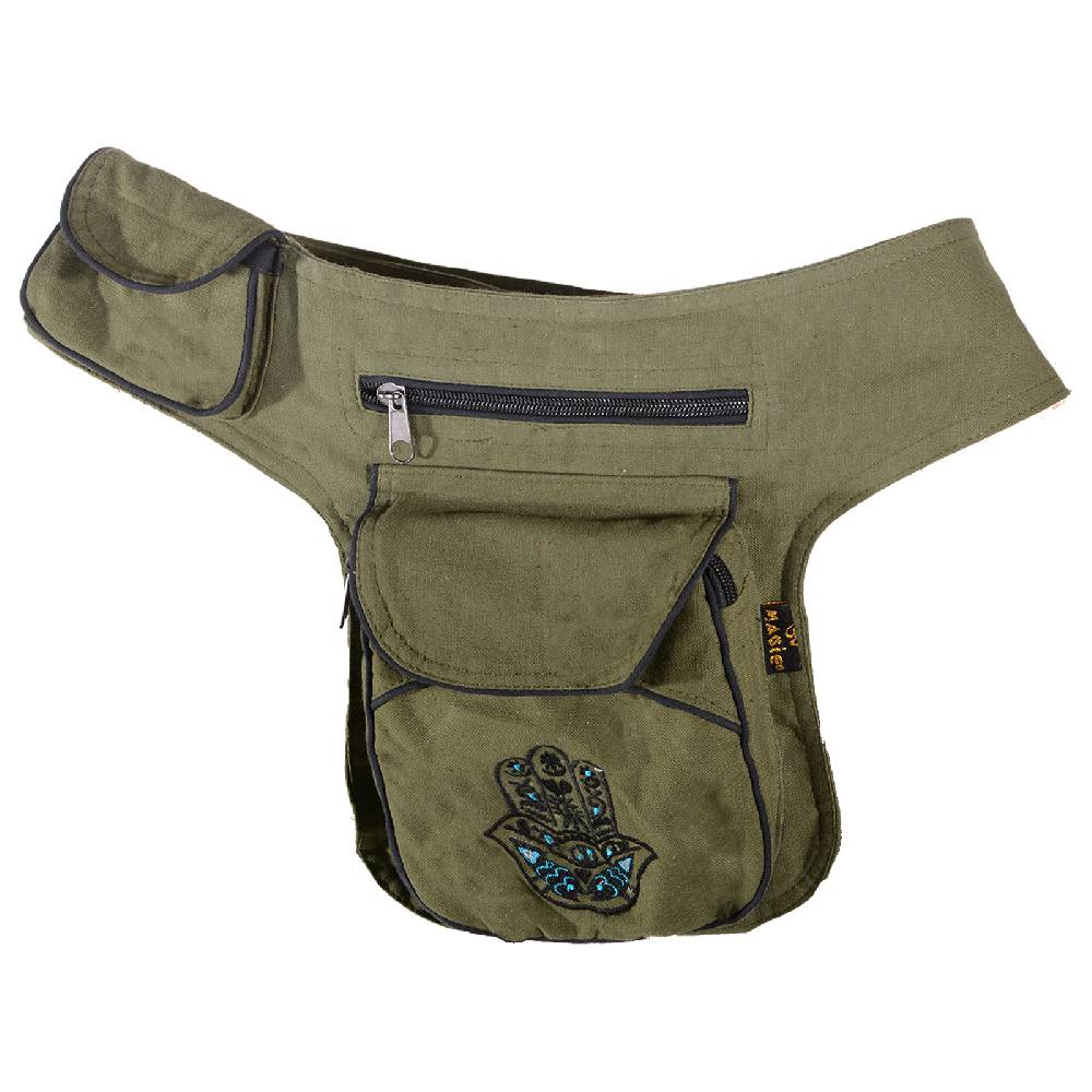 Kunst Und Magie Kunst und Magie Goa Bauchtasche Sidebag Hamsa Hand der Fatima Hüfttasche Große Rabatte