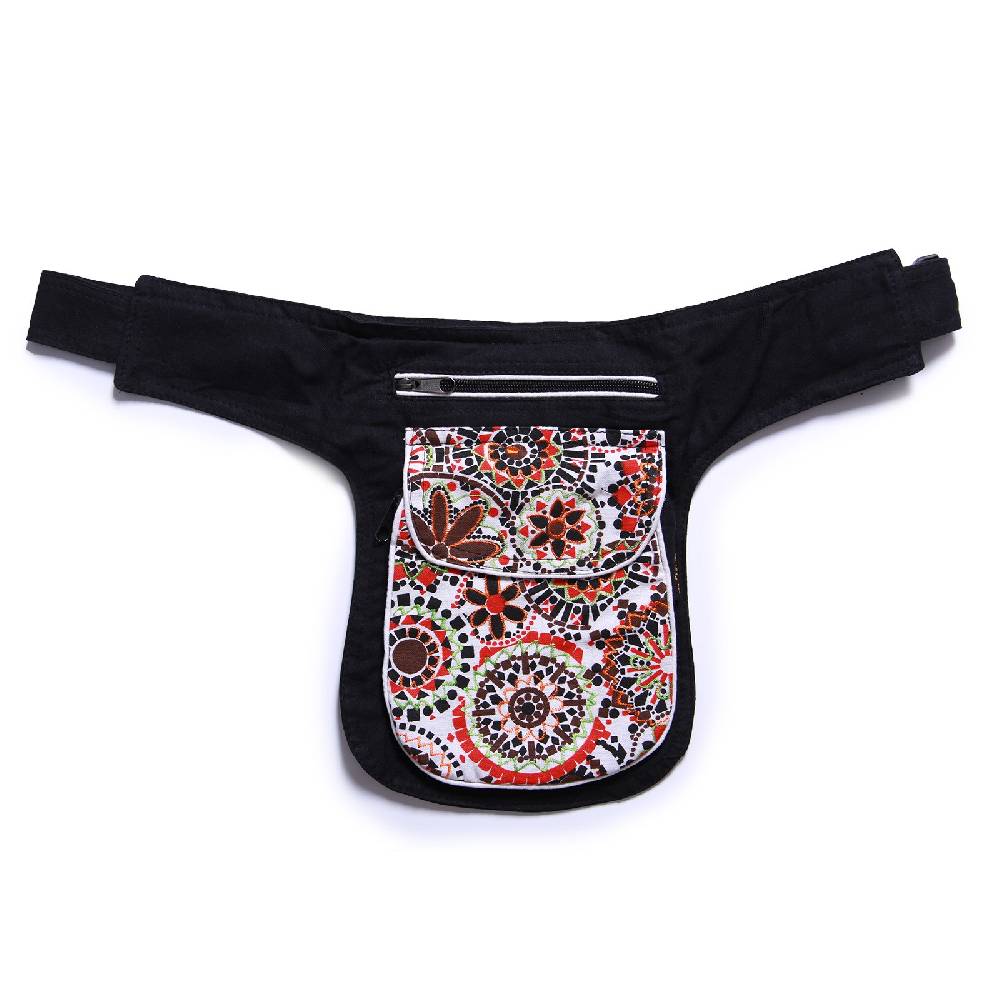 Kunst Und Magie Kunst und Magie Bestickte Bauchtasche Sidebag Gürteltasche Festivaltasche Hundesport Räumungsverkauf