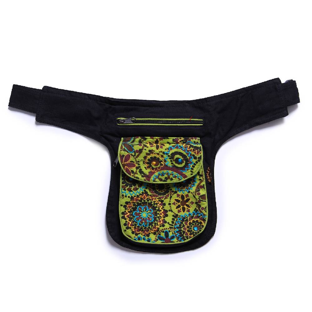 Kunst Und Magie Kunst und Magie Bestickte Bauchtasche Sidebag Gürteltasche Festivaltasche Hundesport Räumungsverkauf