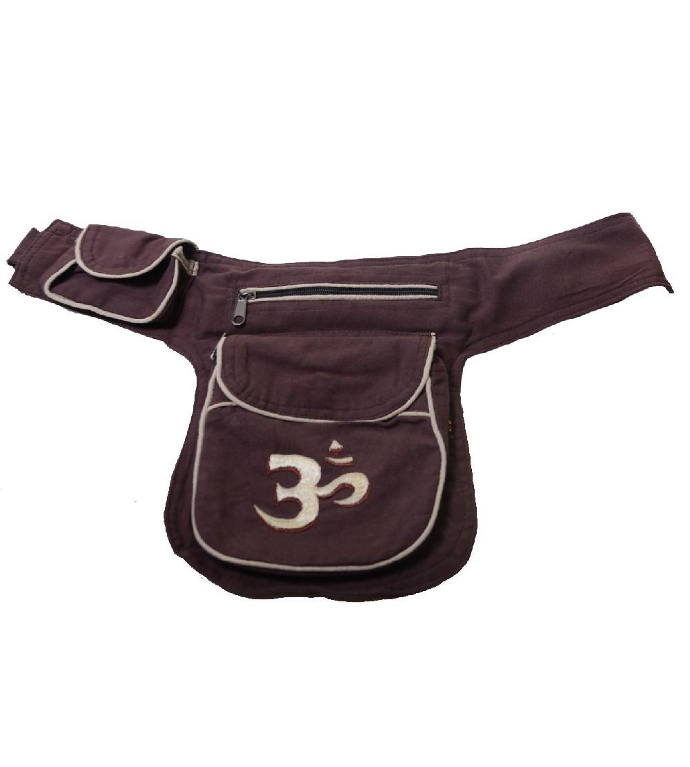 Kunst Und Magie Goa Bauchtasche OM-Symbol Gürteltasche Bauchgurt Festivaltasche Riesige Ersparnisse