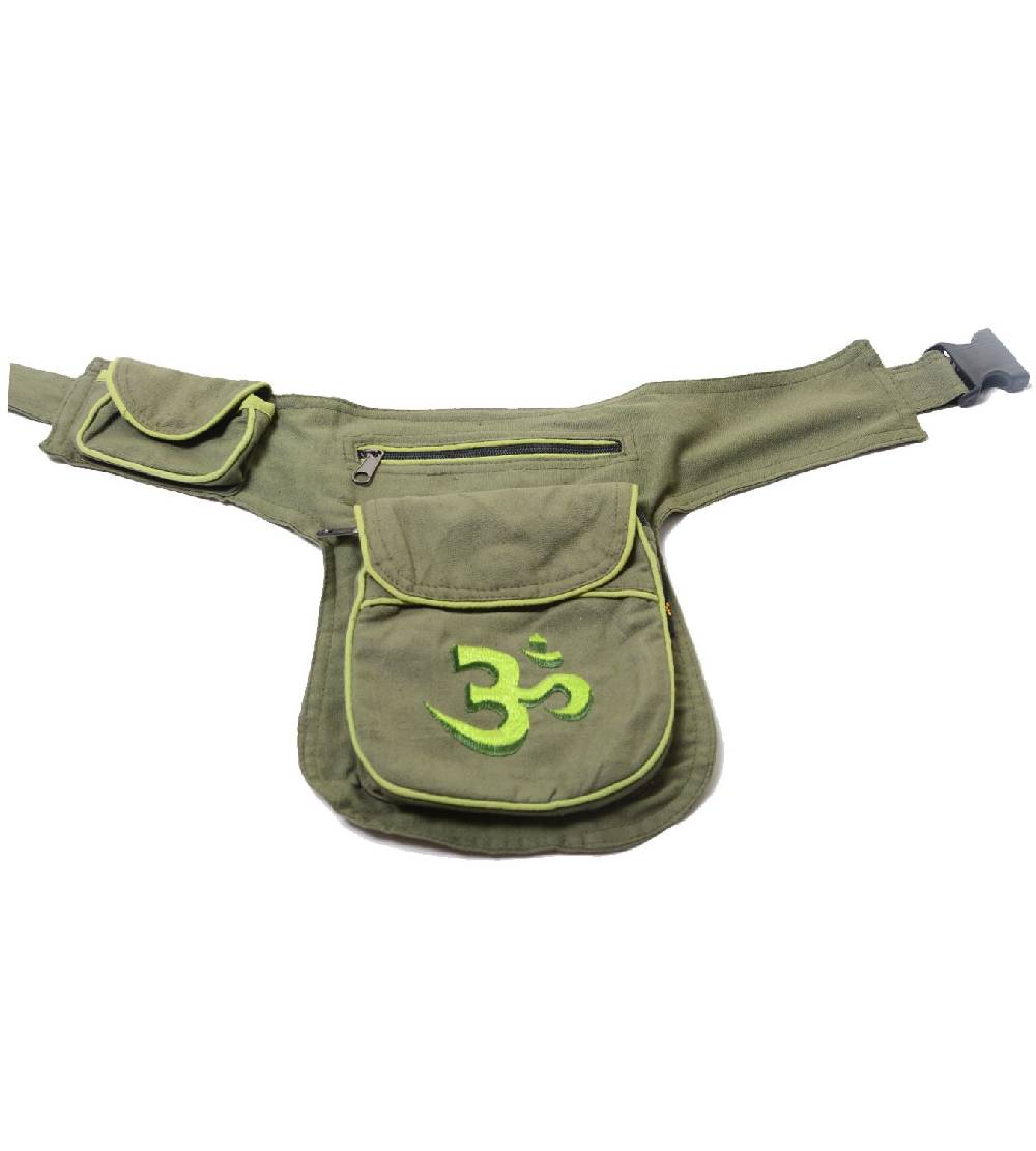 Kunst Und Magie Goa Bauchtasche OM-Symbol Gürteltasche Bauchgurt Festivaltasche Riesige Ersparnisse