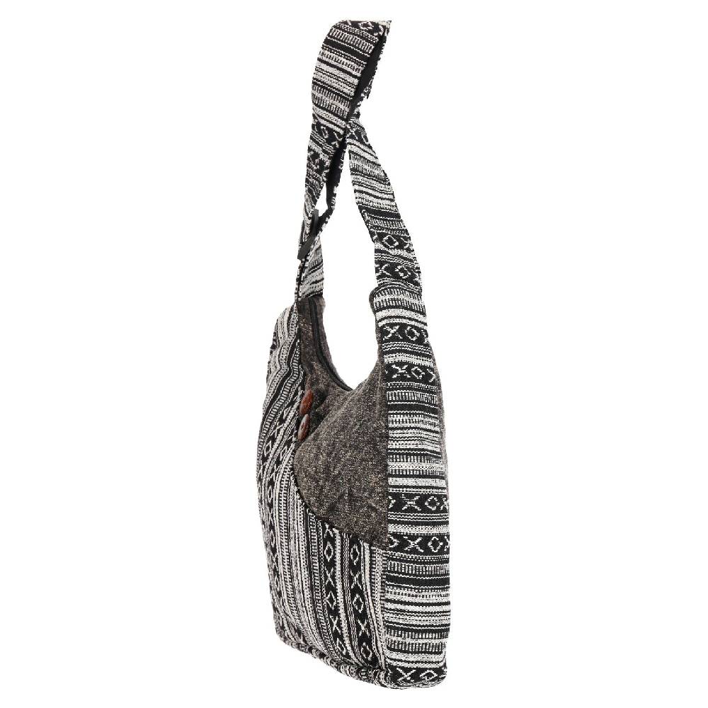 Kunst Und Magie Kunst und Magie Damen Schultertasche Stonewashed Hippie Handtasche Boho Goa Tasche mit Schulterriemen zollfrei