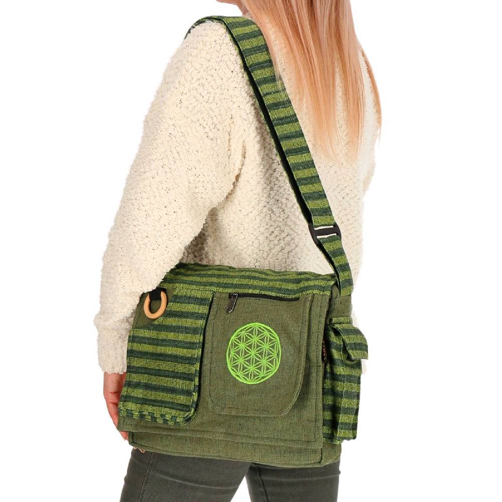 Kunst Und Magie Kunst und Magie Damen Schultertasche Lebensblume Hippie Handtasche Goa Tasche mit Schulterriemen Rabatte dieses Monats