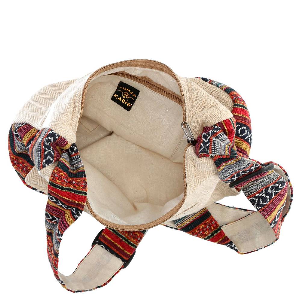 Kunst Und Magie Hanf Schultertasche Umhängetasche Tasche Messenger Bag Nachhaltig Fair Hanf 2025