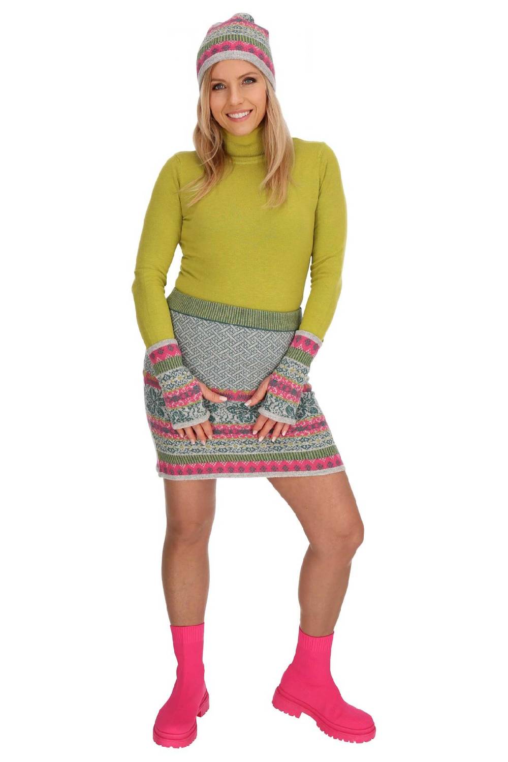 Kunst Und Magie Damen Armstulpen Stulpen Handwärmer Pulswärmer Handschuhe Lammwolle Strick Armwärmer Outlet