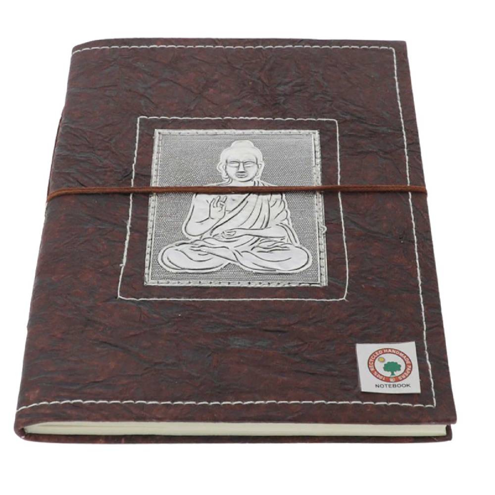 Kunst Und Magie Buddha Tagebuch Poesiealbum handgefertigt - Geprägtes Notizbuch 20x15cm