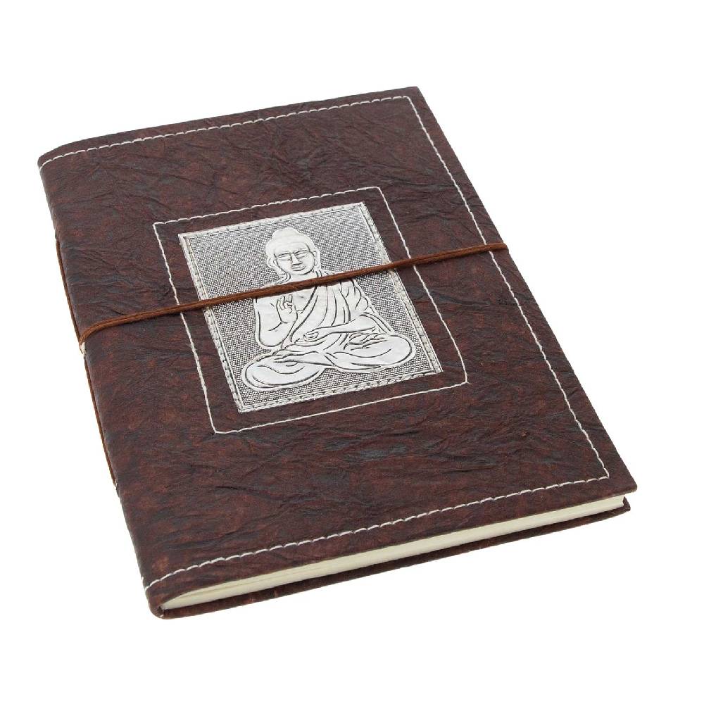 Kunst Und Magie Buddha Tagebuch Poesiealbum handgefertigt - Geprägtes Notizbuch 20x15cm Räumungsverkauf
