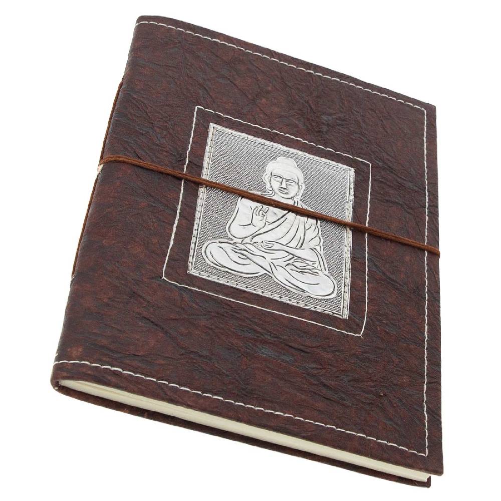 Kunst Und Magie Buddha Tagebuch Poesiealbum handgefertigt - Geprägtes Notizbuch 20x15cm Räumungsverkauf