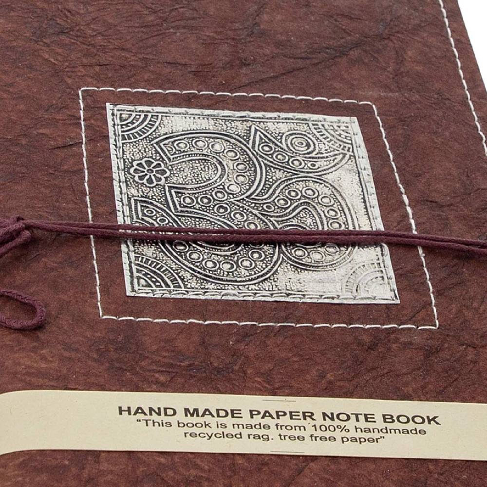 Kunst Und Magie OM Tagebuch Poesiealbum Holzfrei Nachhaltig Recycling Fair Notizbuch 20x15cm Indien Kauf eins, bekomm eins gratis