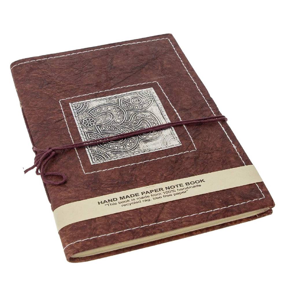 Kunst Und Magie OM Tagebuch Poesiealbum Holzfrei Nachhaltig Recycling Fair Notizbuch 20x15cm Indien Kauf eins, bekomm eins gratis