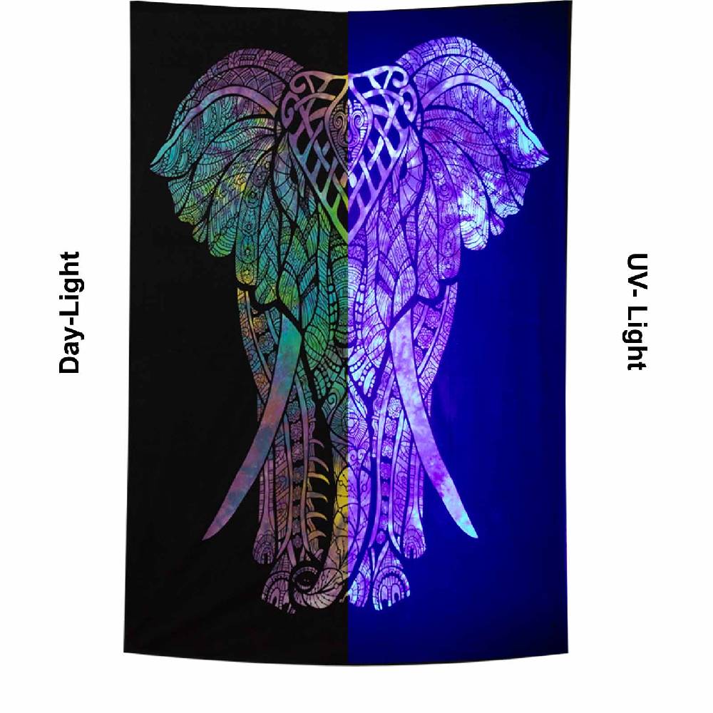 Kunst Und Magie Kunst und Magie Tagesdecke Wandbehang Deko Tuch Elefant UV Aktiv ca. 200 x 135 cm JETZT KAUFEN