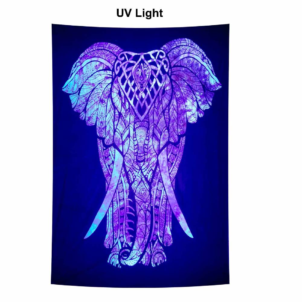 Kunst Und Magie Kunst und Magie Tagesdecke Wandbehang Deko Tuch Elefant UV Aktiv ca. 200 x 135 cm JETZT KAUFEN