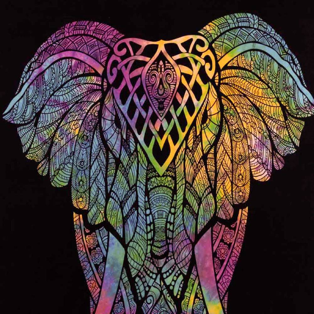 Kunst Und Magie Kunst und Magie Tagesdecke Wandbehang Deko Tuch Elefant UV Aktiv ca. 200 x 135 cm JETZT KAUFEN
