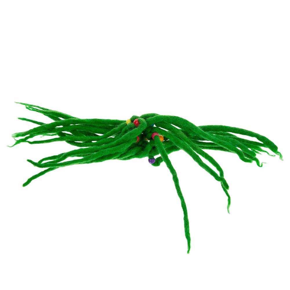 Kunst Und Magie KUNST UND MAGIE Filz Haargummi Dreads Haarschmuck Rasta scrounchi Xl Grün Black Friday Preise