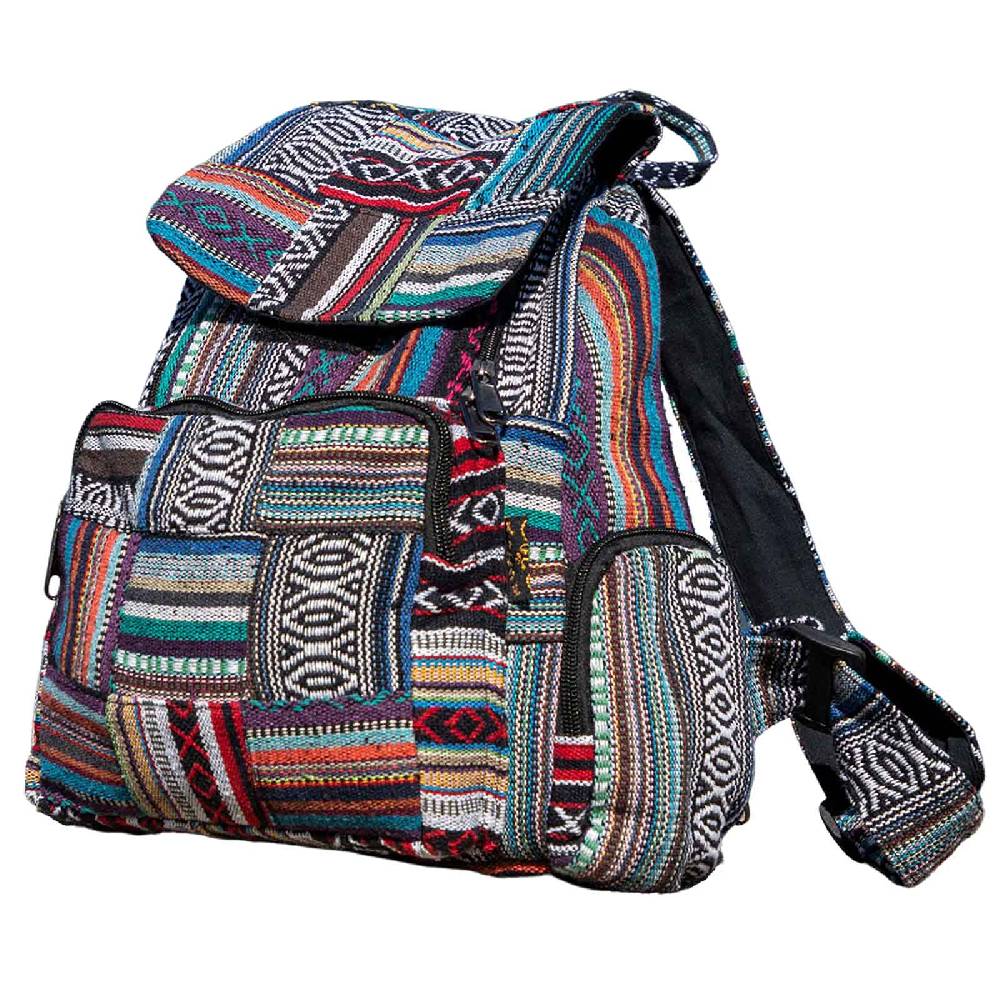 Kunst Und Magie Kunst und Magie Bunter Hippie Rucksack Tagesrucksack Daypack Nepal Fair Nachhaltig 50% Rabatt für begrenzte Zeit